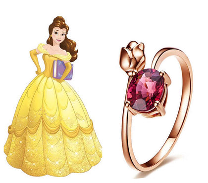 La Bella Y La Bestia Anillo Princesa Bella