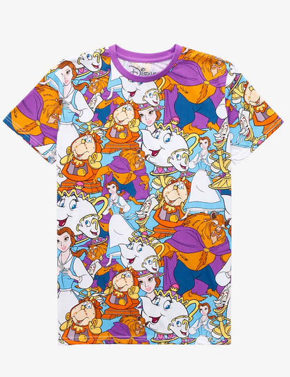 La Bella Y La Bestia Disney Camisa Personajes