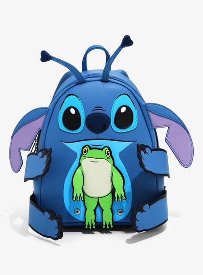 Stitch Mochila Abrazando Ranita Disney