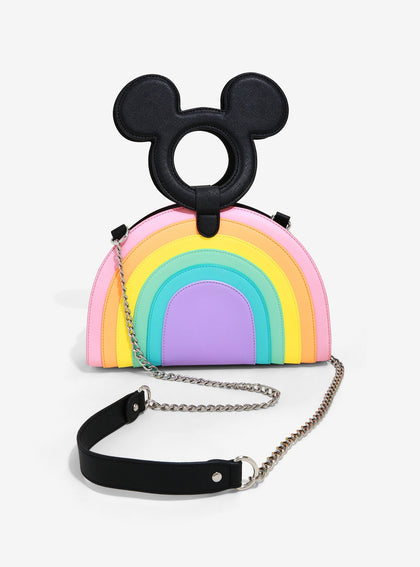 Mickey Mouse Bolsa CrossBody Arcoiris Pastel