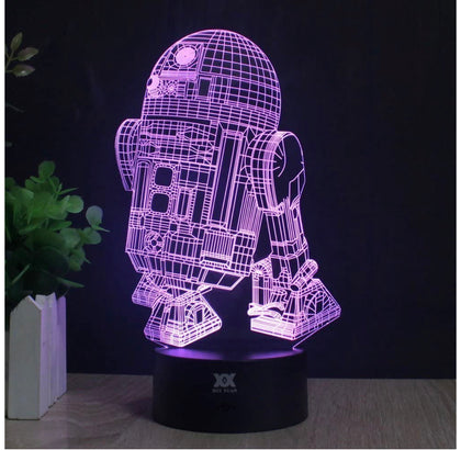 Star Wars Lámpara Holografica R2D2