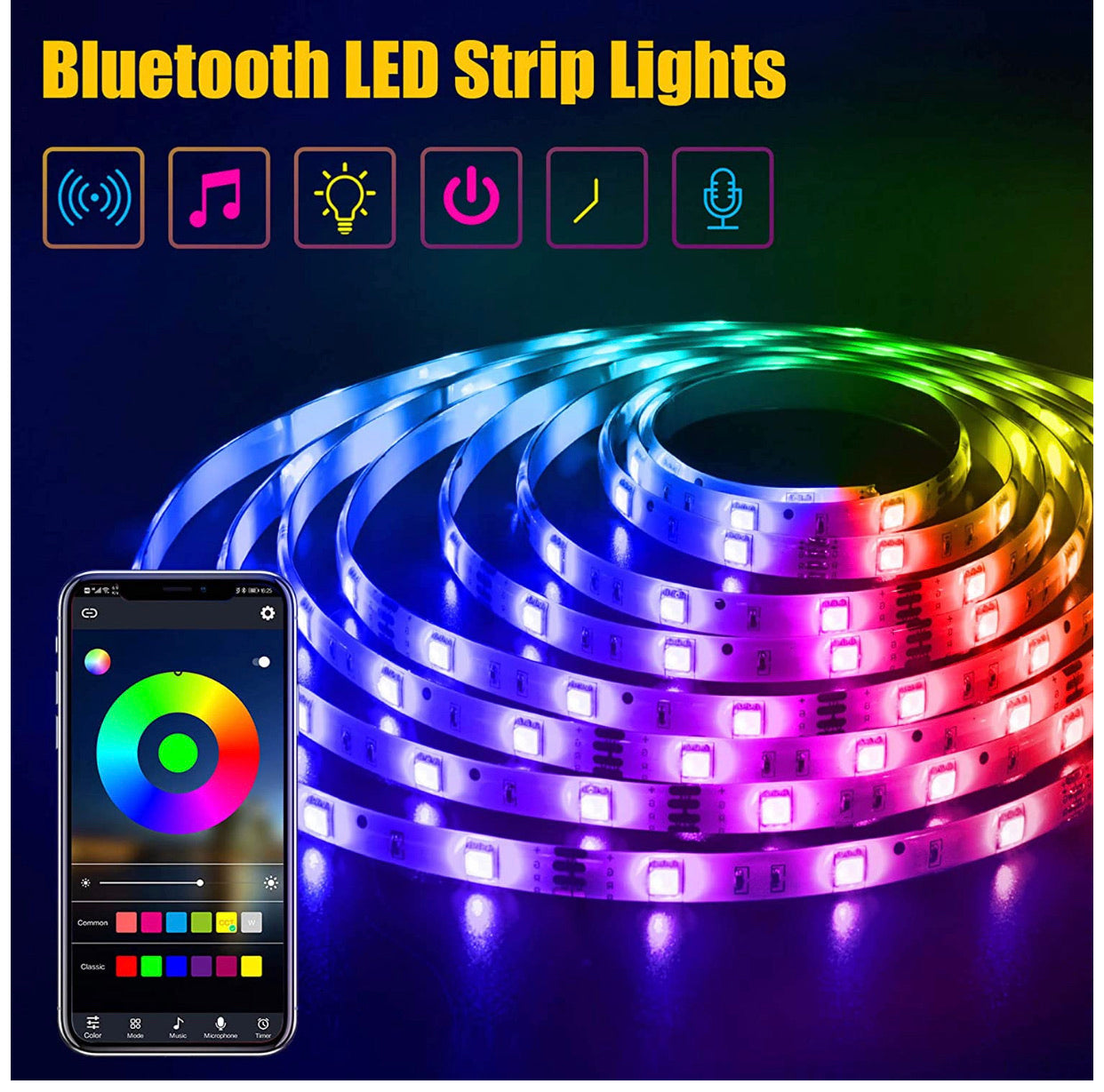 Luz Led Bluetooth En Rollo – Accesorios-Mexicali