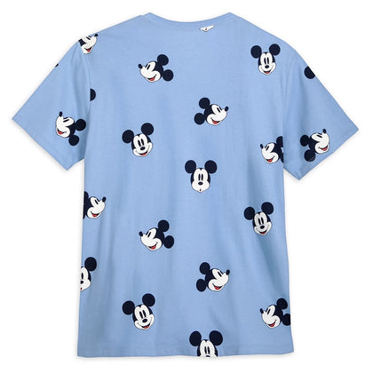Mickey Mouse Camisa Azul Allover Unisex