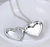 Collar Corazón Relicario Brilla En Obscuridad
