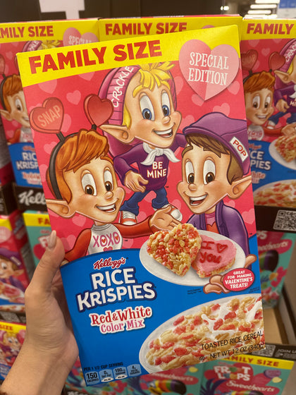 Rice Krispies Cereal Red And White San Valentín