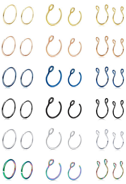 Piercings Falsos Set De 36 pcs Loyalook