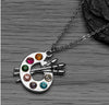 Collar Arte Piedra Zirconias Colores #18