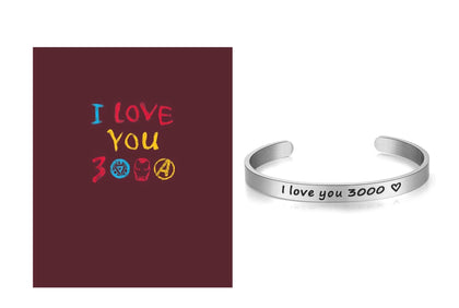 Iron Man Brazalete Tony Stark I Love You 3000