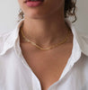 Collar Inicial Corazon Dorado Layer