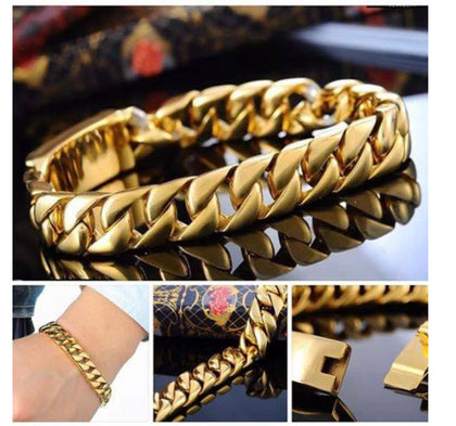 Pulsera Caballero Dorada