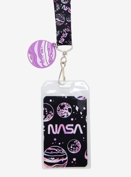 Portagafete Nasa Planeta Morado