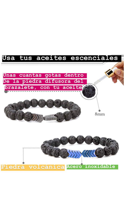 Brazaletes Para Ansiedad Difusores Pulsera Aceites