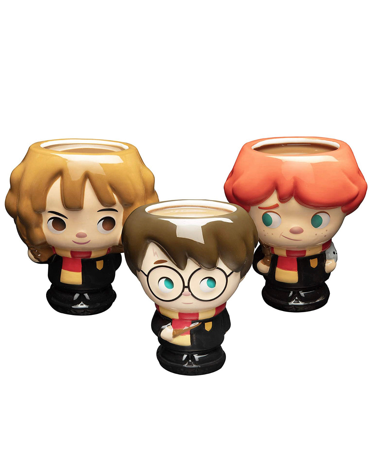 Harry Potter Set Taza Harry, Ron y Hermione Caricatura Edición Exclusiva