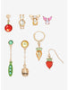 Winnie Pooh Set De Aretes Cristales Comida