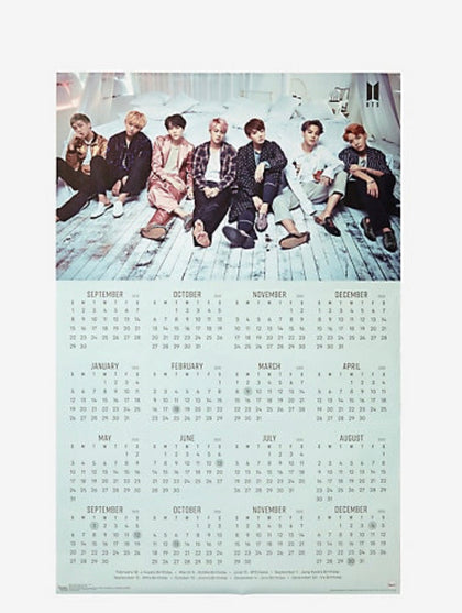 BTS Calendario 2020