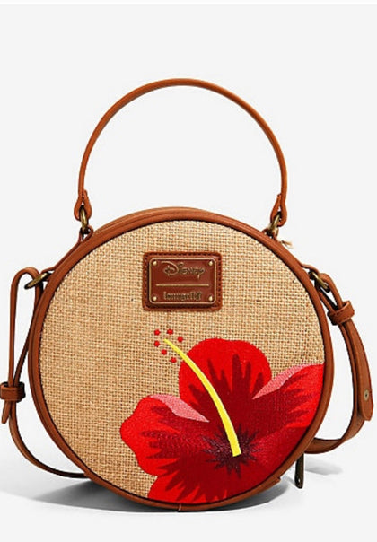 Lilo & Stitch Bolsa CrossBody Stitch Floral Café