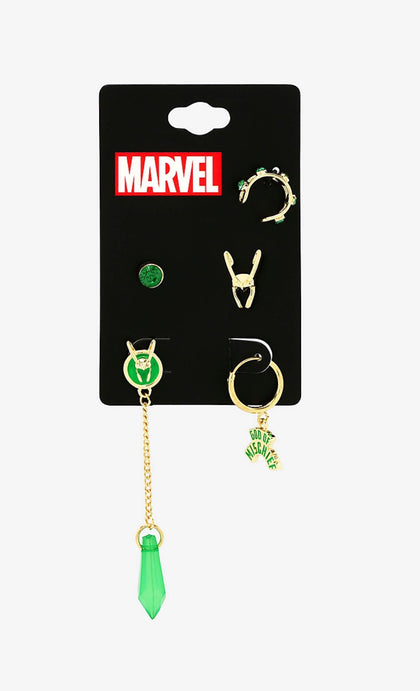 Marvel Loki Set De Aretes
