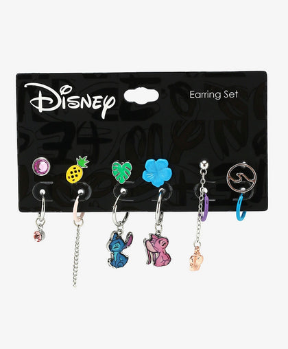 Lilo & Stitch Set De Aretes Hoops