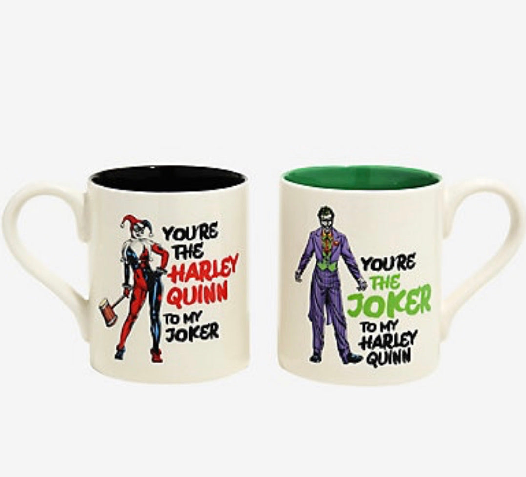 Joker y Harley Quinn Set De Tazas Pareja