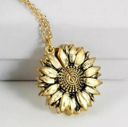 Collar Girasol Expandible Frase Sorpresa You Are My Sunshine