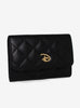 Cartera Logo Disney Elegante Negra Perlas