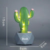 Lámpara Cactus Rosa Verde