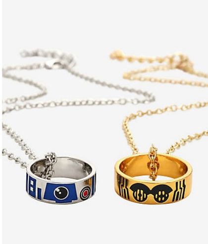 Star Wars Set Collares Bff R2 D2 y C3PO