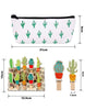 Set De Cactus Lapicera Y Plumas