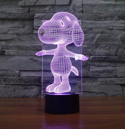 Lámpara Holografica Snoopy Con Descuento