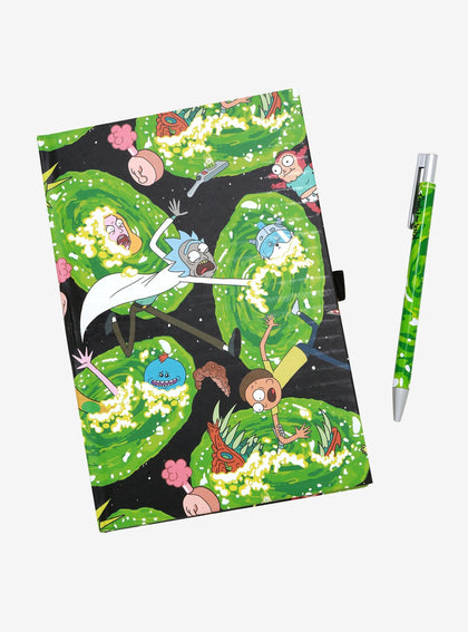 Rick y Morty Cuaderno y Bolígrafo Set