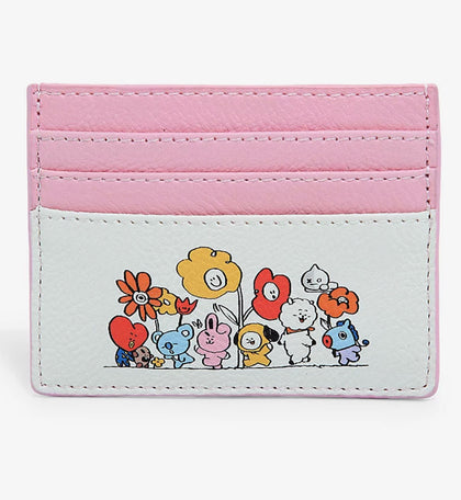 BT21 Tarjetero Flores BTS Personajes
