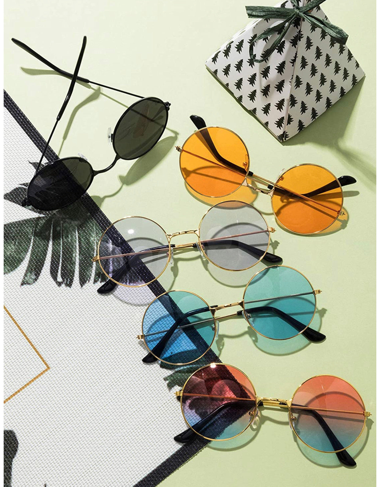 Set De 10 Lentes De Sol Círculo – Accesorios-Mexicali