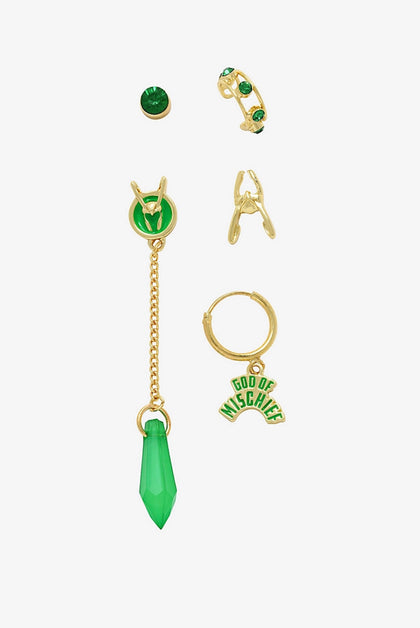 Marvel Loki Set De Aretes