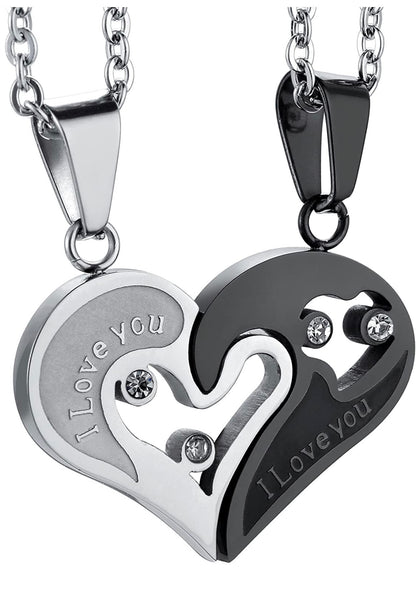 Set De Collares Corazón Pareja