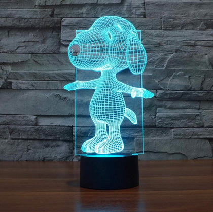 Lámpara Holografica Snoopy Con Descuento