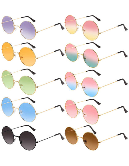 Set De 10 Lentes De Sol Círculo