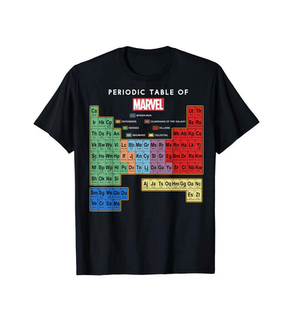Marvel Camisa Tabla Periódica