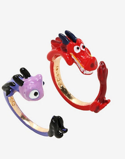 Mulan Anillos Bff Mushu y Cri Kee