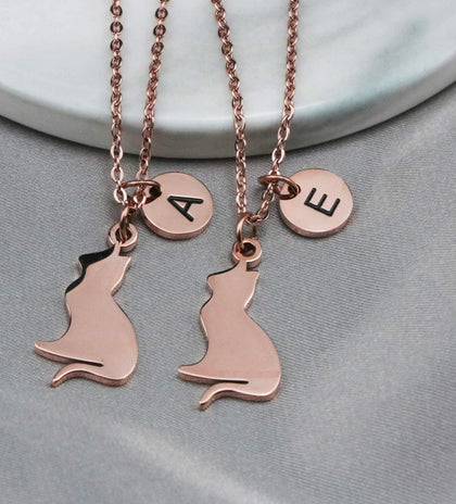 Collar Gato Con Inicial
