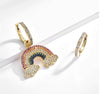 Aretes Rainbow Dúo Hoops Arcoiris