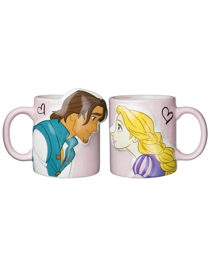 Enredados Set de Tazas Rapunzel Beso Pareja