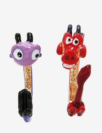 Mulan Anillos Bff Mushu y Cri Kee
