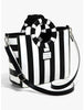BeetleJuice Mochila Satchel Gusano Rayas
