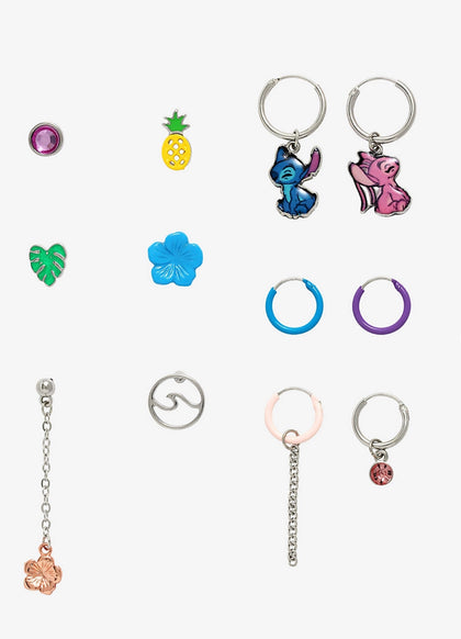 Lilo & Stitch Set De Aretes Hoops