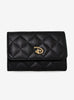 Cartera Logo Disney Elegante Negra Perlas