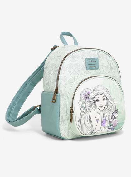 La Sirenita Mochila Ariel Dibujo