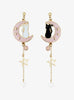 Sailor Moon Aretes Luna Y Artemis Rosa