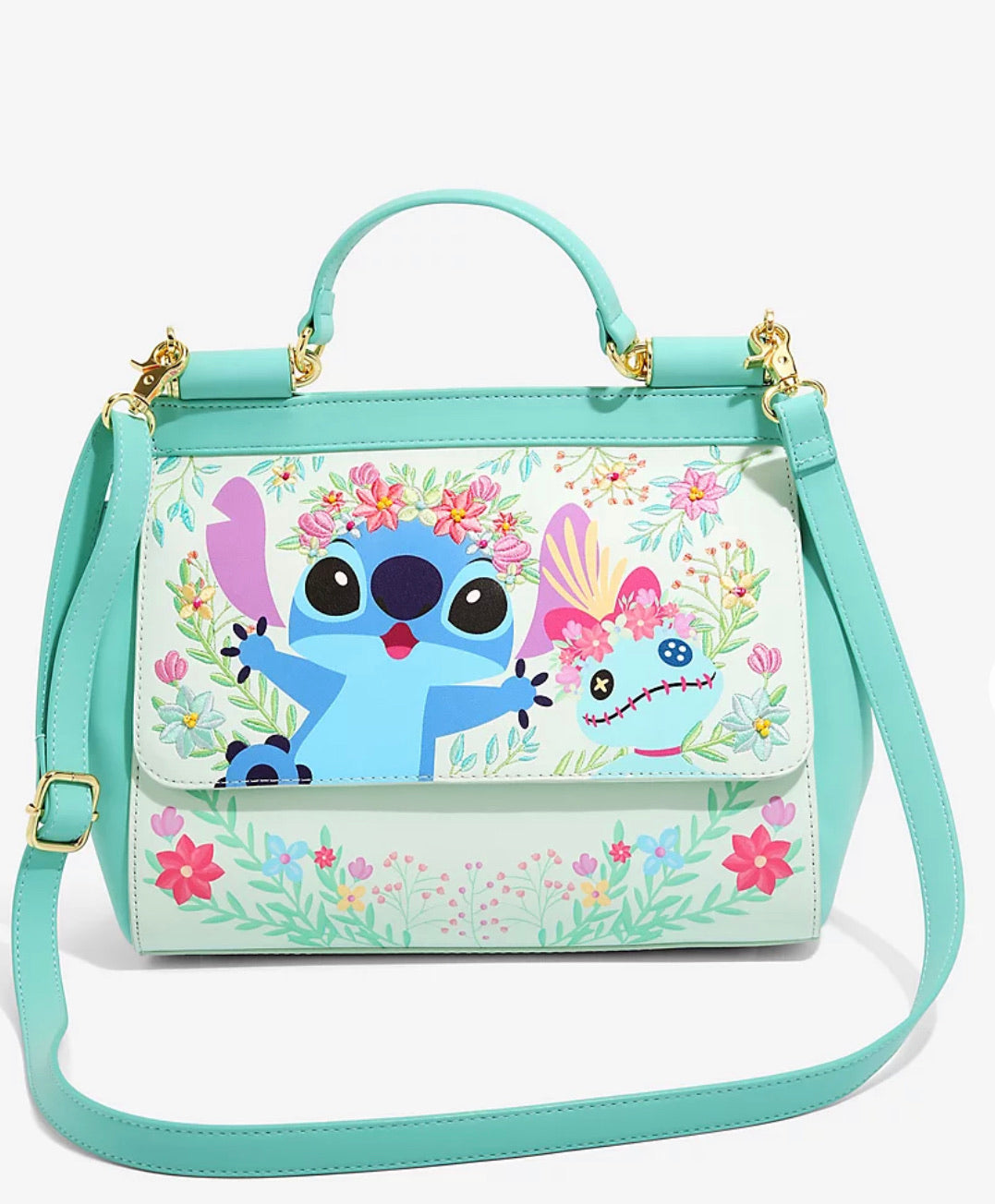 Lilo & Stitch Bolsa Con Scrump Flores – Accesorios-Mexicali