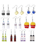 Set De Aretes Botella Bebida Comida