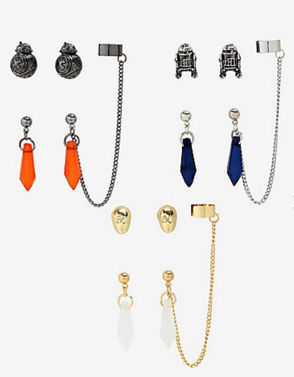 Star Wars Set De Aretes Droides
